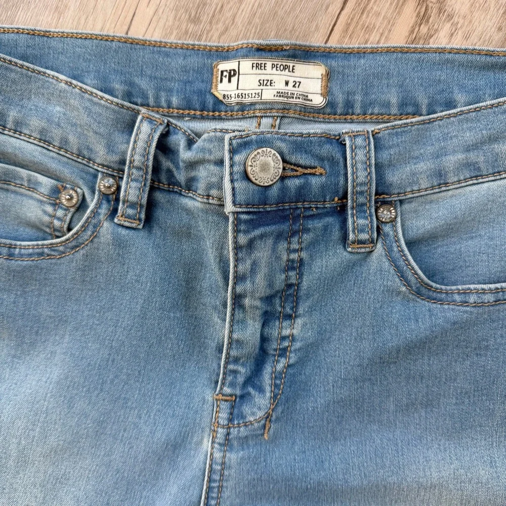 Free People Just Float On Flare Jeans Light Wash Boho 70s Women's W27